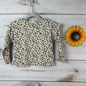 zara toddler girls ruffle‎ top 18-24M